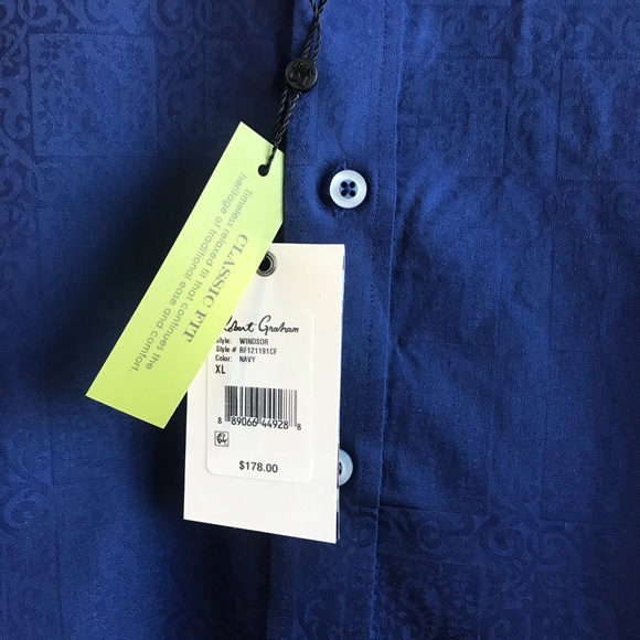 Robert Graham Mens Dress Shirt Size XL NWT - Picture 6 of 6